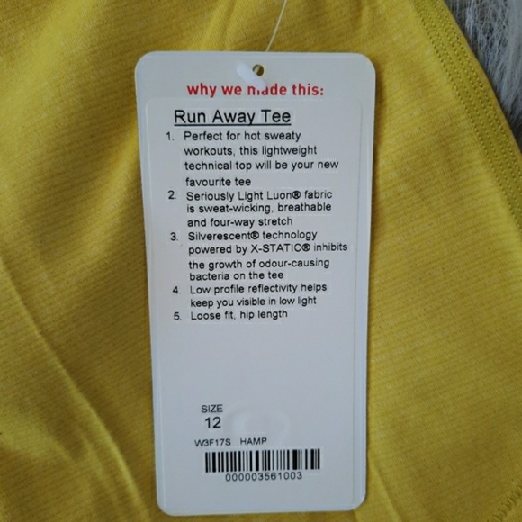 New Lululemon Run Away Tee - Picture 10 of 10